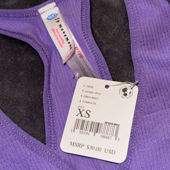 NWTs Free People Ribbed Crop Tank Size XS - Picture 2 of 3